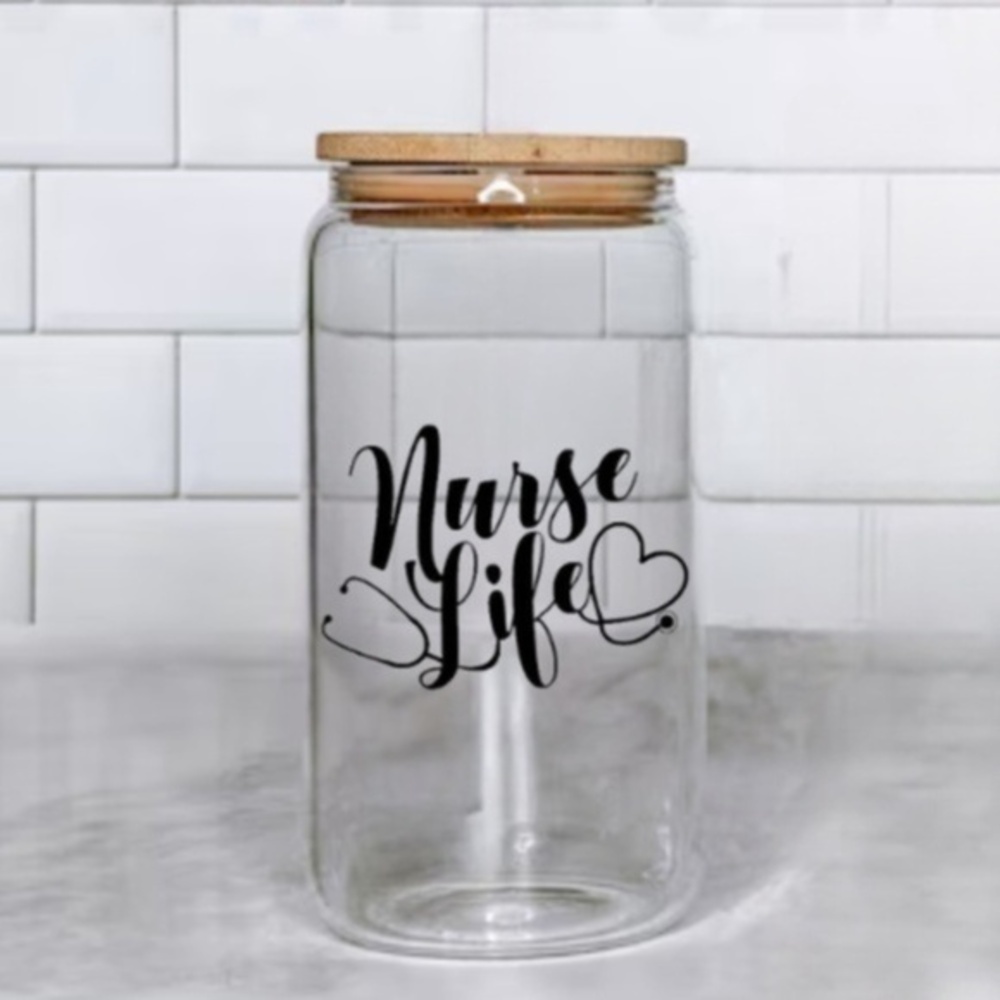 Nurse Life Glass Cup